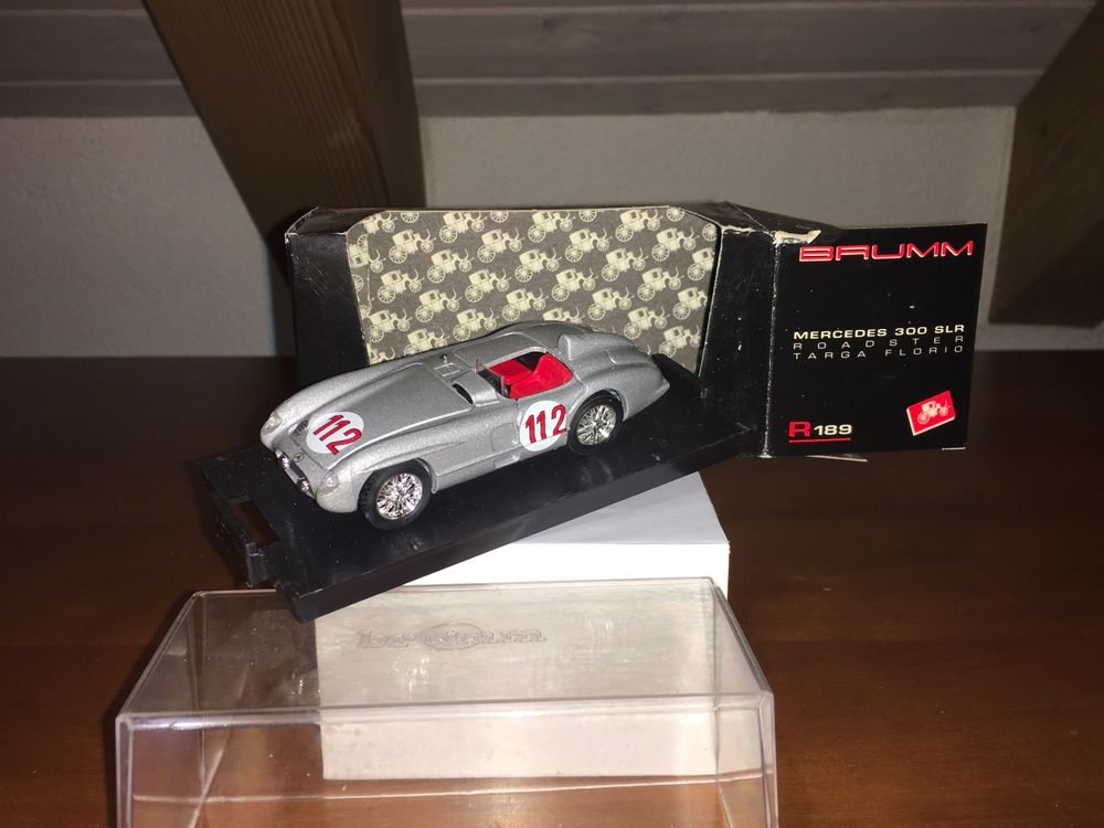 Miniature Record 1/43 Résine - Mercedes 300 SLR Targa Florio 1955 #112 (occasion)