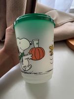 Snoopy Becher mit Deckel Peanuts Motiv neu und unbenutzt