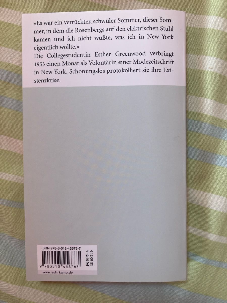 Bücher: Die Glasglocke - Sylvia Plath – Gebraucht aus Bremgarten b. Bern von buc_wx6j 1