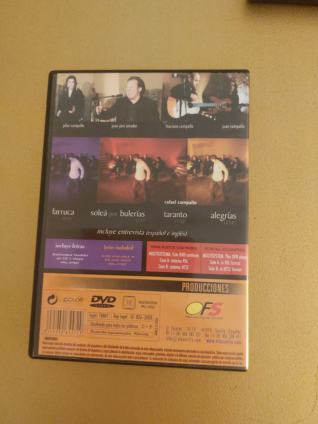 Tutti i DVDs: Flamenco Tanz DVD Rafael Campallo – Usato da Basel venduto da kon_wz8r 1