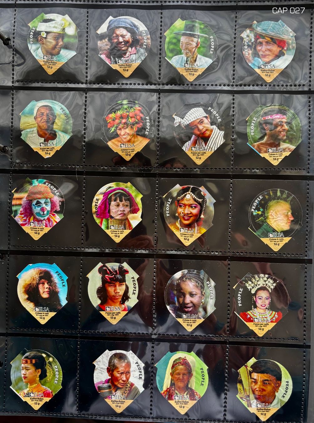 Coperchi dei cremini per caffè: 20 COPERCHI ELSA -SERIE "PEOPLE" – Usato da PARADISO venduto da pin_vlj8