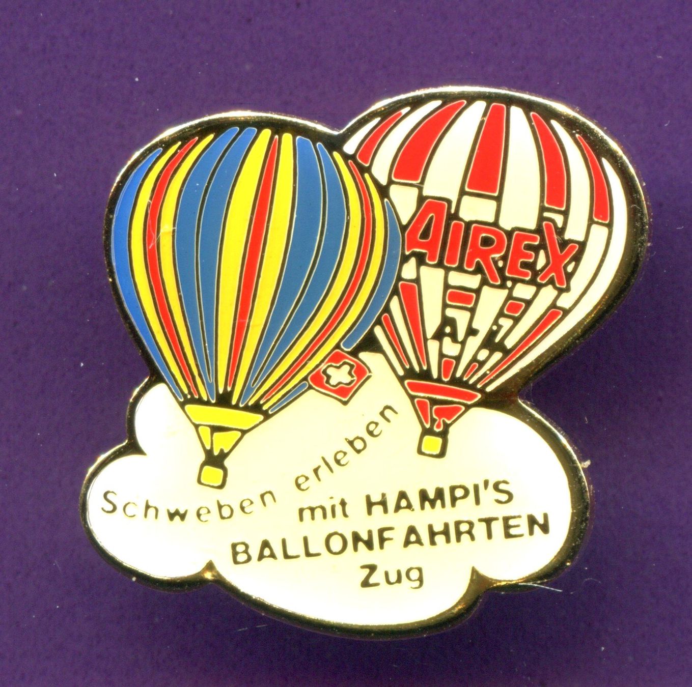 Plaketten & Abzeichen: HAMPI'S Ballonfahrten  Zug – Gebraucht aus Winterthur von Sammleroase