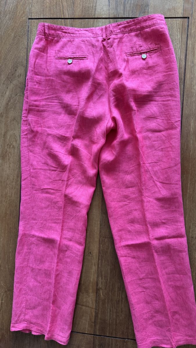 Brax Pantaloni: Brax Leinenhosen Rosa 44 – Usato da Zollikon venduto da rose59 5