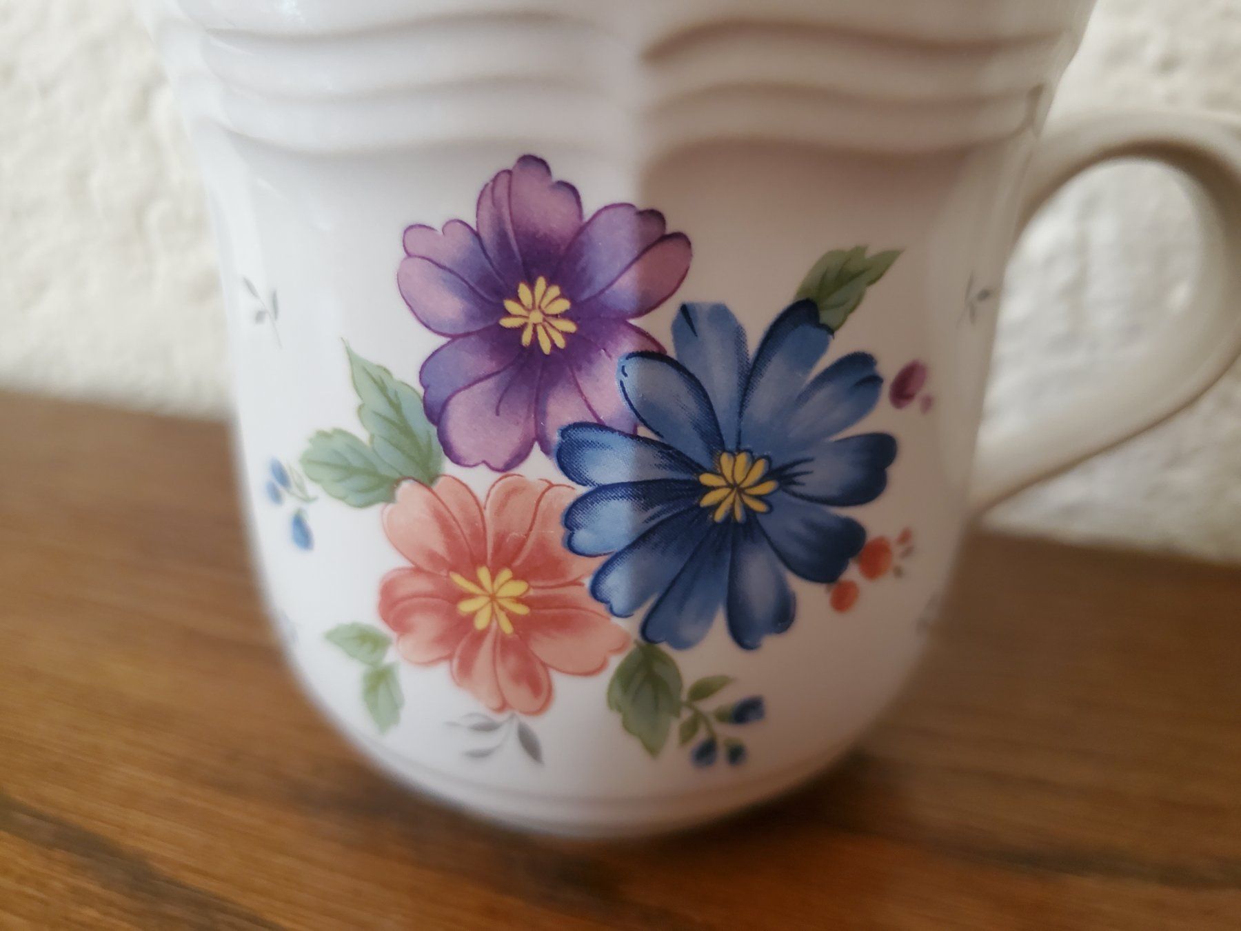 Tazze: 2 tasses vintage grès JMP modèle "Provincial Bouquet" – Usato da Rennaz venduto da La_malle_du_dauphin 2