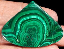 Cabochon L-3803 – Malachit 69 Karat – 33X44X4mm