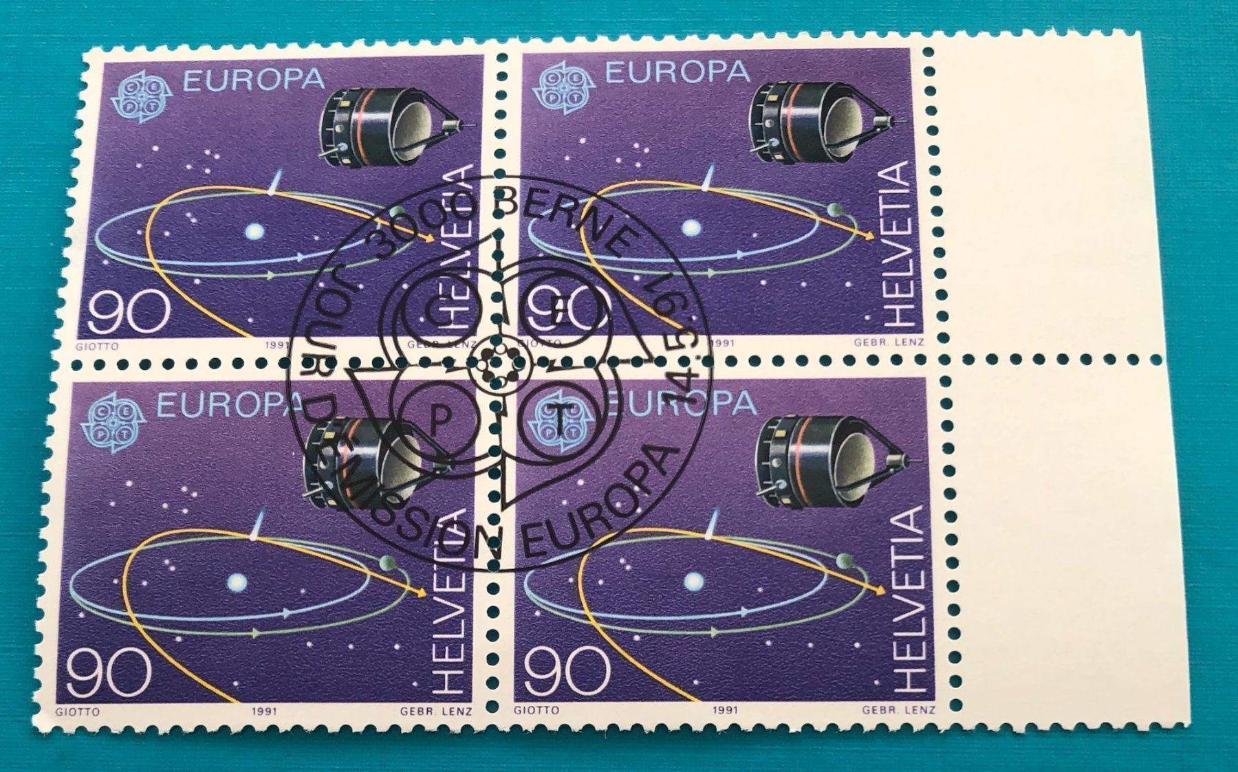 Tutti i francobolli: 4 er Block Nr.813 mit Vollstempel Bern – Usato da Aarau venduto da Billa007