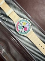 1989 Swatch Chrono White Horses rare vintage watch