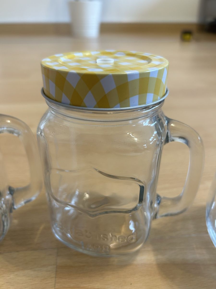 Bicchieri:  Trinkglas Sommer Set mit Deckel ohne Strohhalm – Usato da Port venduto da SandraDG 3