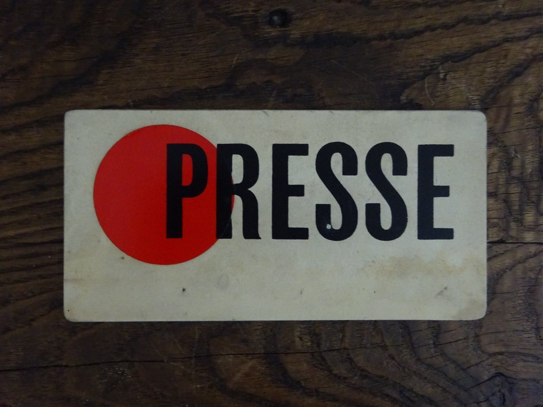 Insegne: Original Presse Schild / Ausweis – Usato da Esslingen venduto da eintagammeer 4