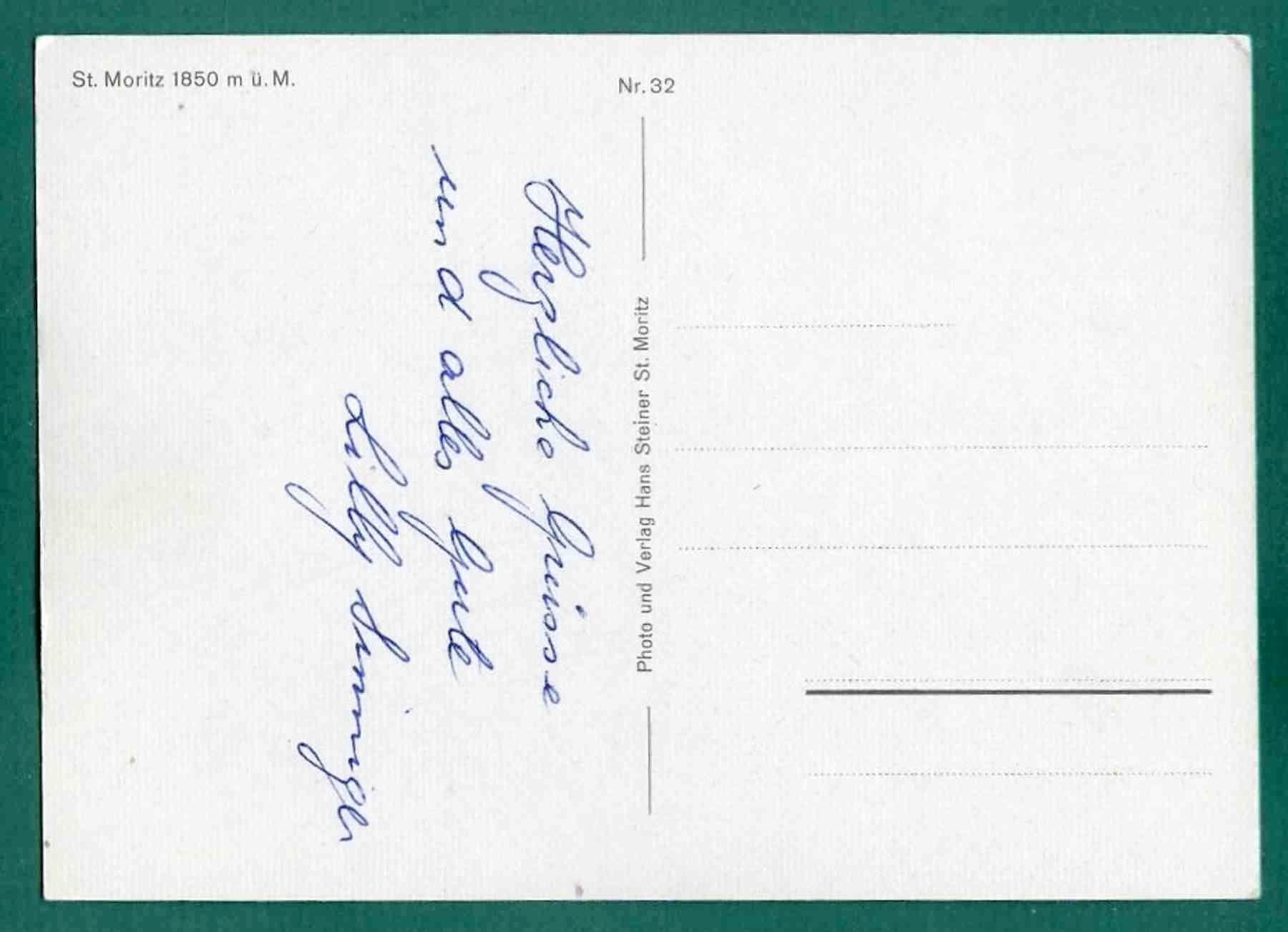 Cartes postales: St. Moritz-Dorf im Winter, ungelaufen, Grossformat, ca. 1951 – D'occasion à Sargans par Hausi1951 1