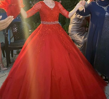 Jovanni Abendkleid | Gr. S | rot | spitzen