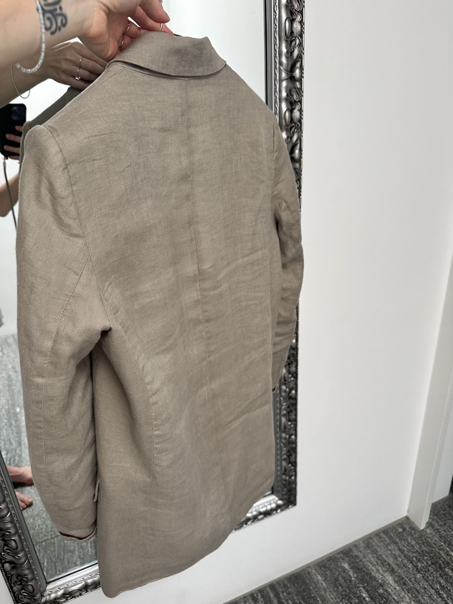 Zara Giacche: ZARA Linen Blazer beige - Size  S – Usato da Sementina venduto da NinaDel 5
