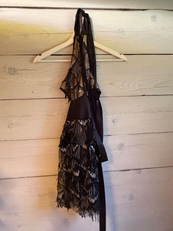 Wunderschönes schwarzes Tanzkleid von Bellabarnett - Gr. S