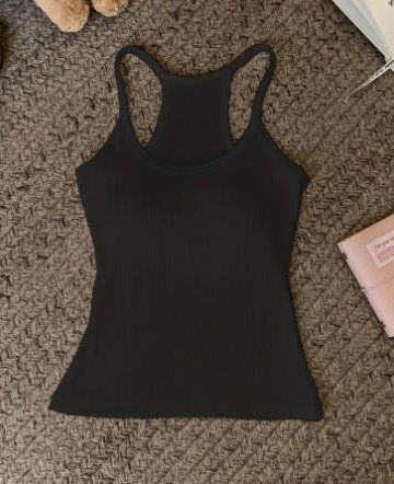 NEUES Top mit Brust Pads integriert schwarz Gr. S - 225441
