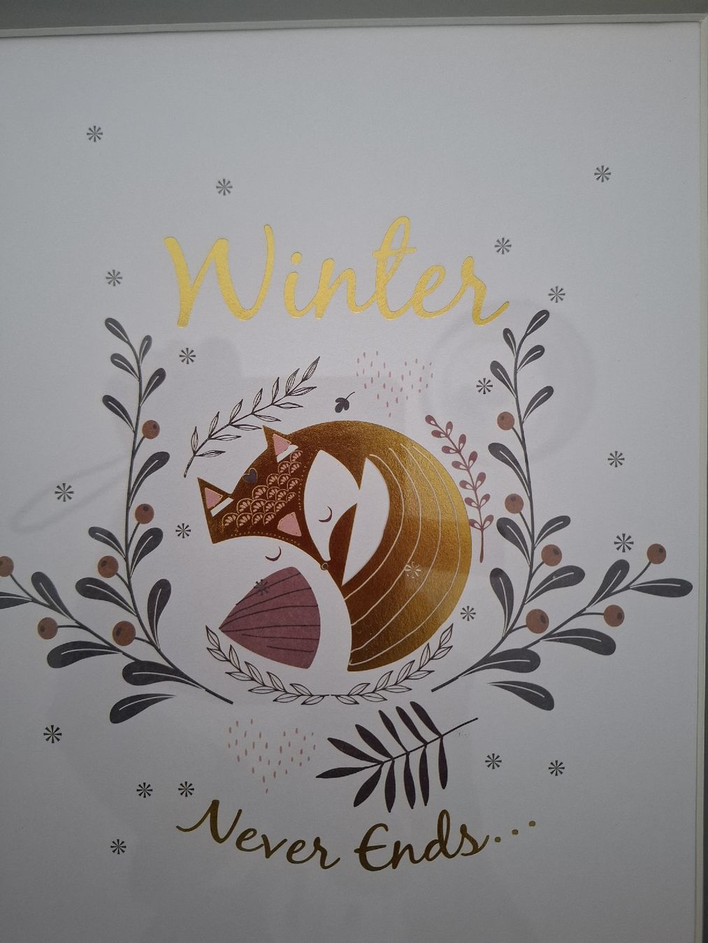Posters & Illustrations: Gerahmtes Bild Fuchs / Winter never ends – D'occasion à Dällikon par Shishio 1