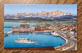 Romanshorn, Hafen mit Säntis