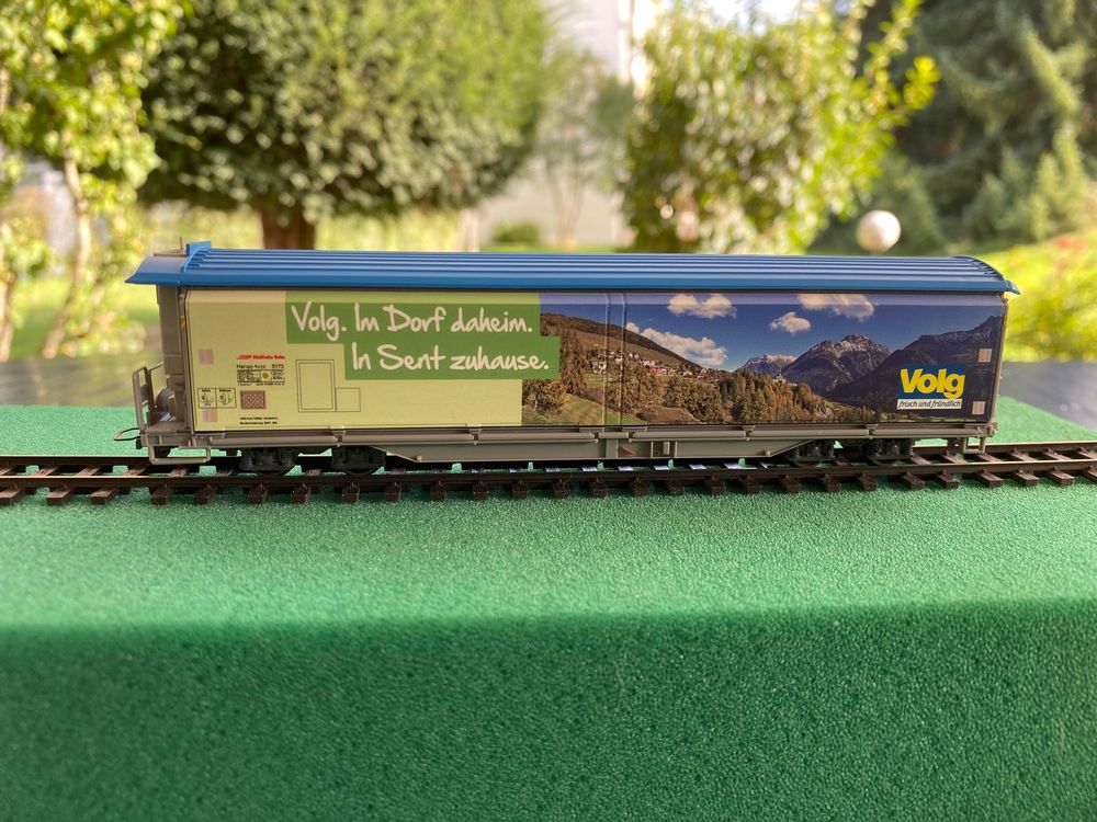 Wagon Bemo RhB H0m – Haiqq-tuyz 5173 Volg "Sent" – Neuf MPN 2288 167