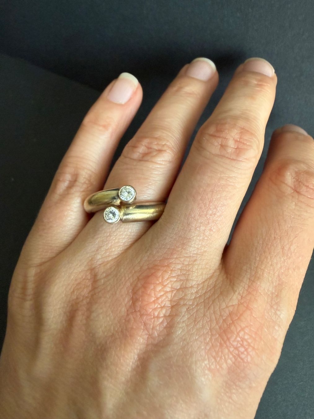 Anelli: Massiver Silber Ring 925, vergoldet – Usato da Spiegel b. Bern venduto da Rogger72 6