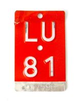 Velonummer aus dem Kanton Luzern von 1981 (LU•81)