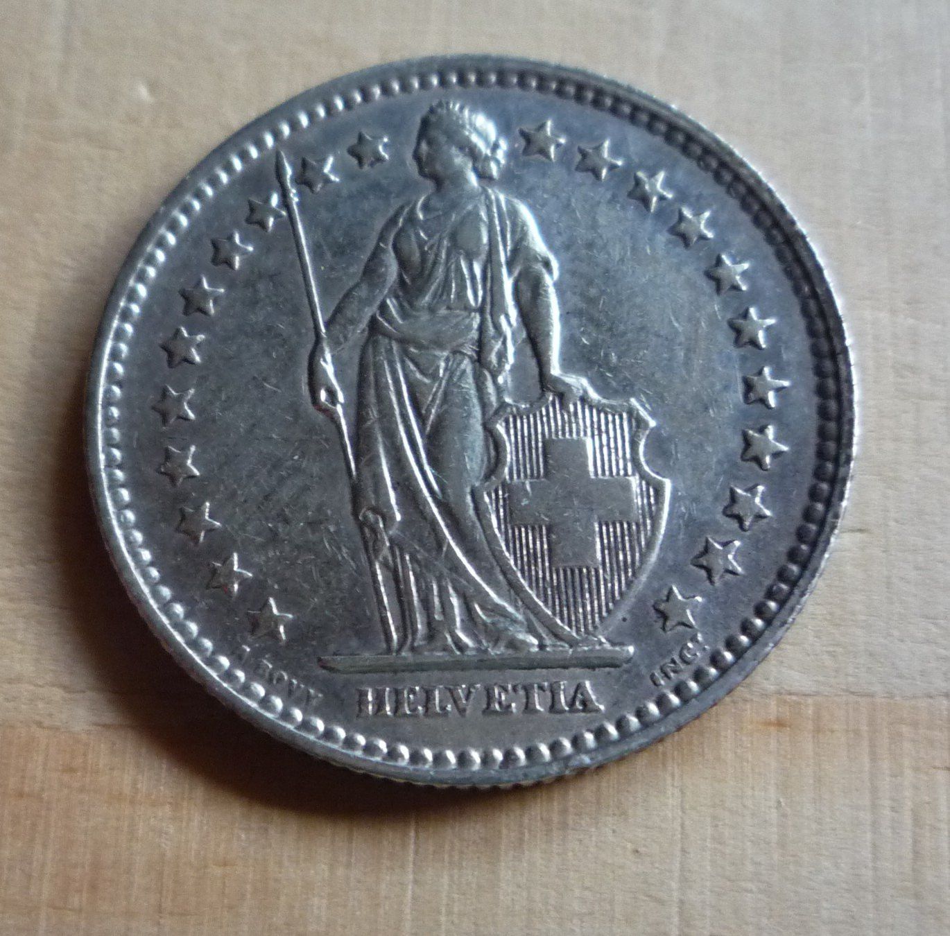 Tutti le monete: 2 Franken 1916, unz, Kat. 650.-- – Usato da Rieden SG venduto da Sammelfreund 1