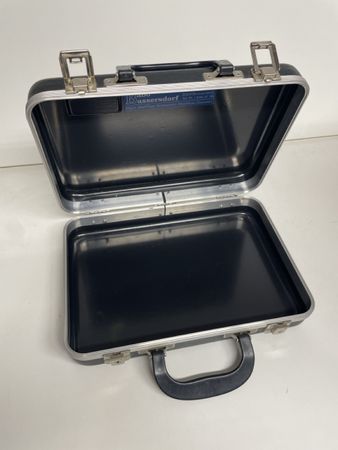G 128 ) Hartschalen Kunstoff Koffer 33 x 24 x 8.5 cm
