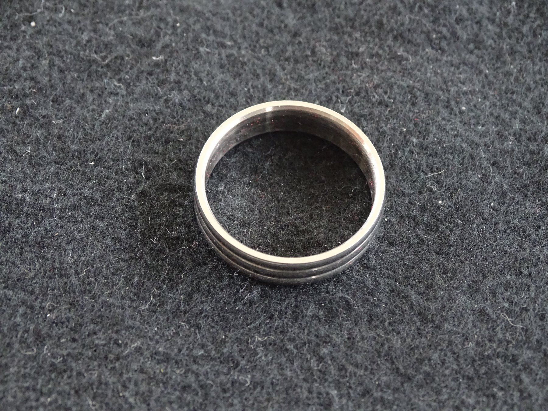 Ringe: Ring Edelstahl Stripe – Neu (gemäss Beschreibung) aus Obergerlafingen von STOGS 2