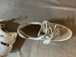 Baskets femme Marco Tozzi blanc/doré Taille 39 