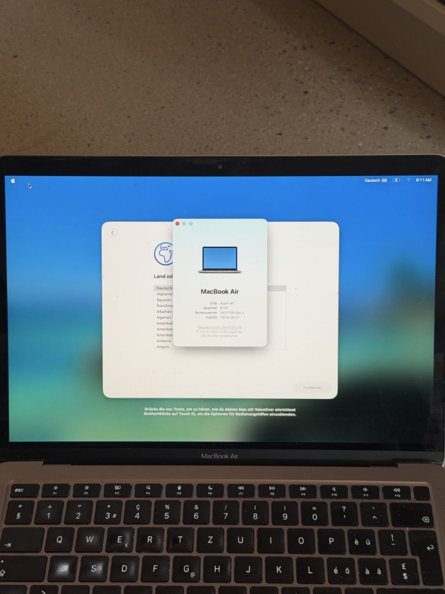Apple Notebook: Apple MacBook Air M1 – Nuovo (secondo la descrizione) da Corgémont venduto da nhe_lh5r 3