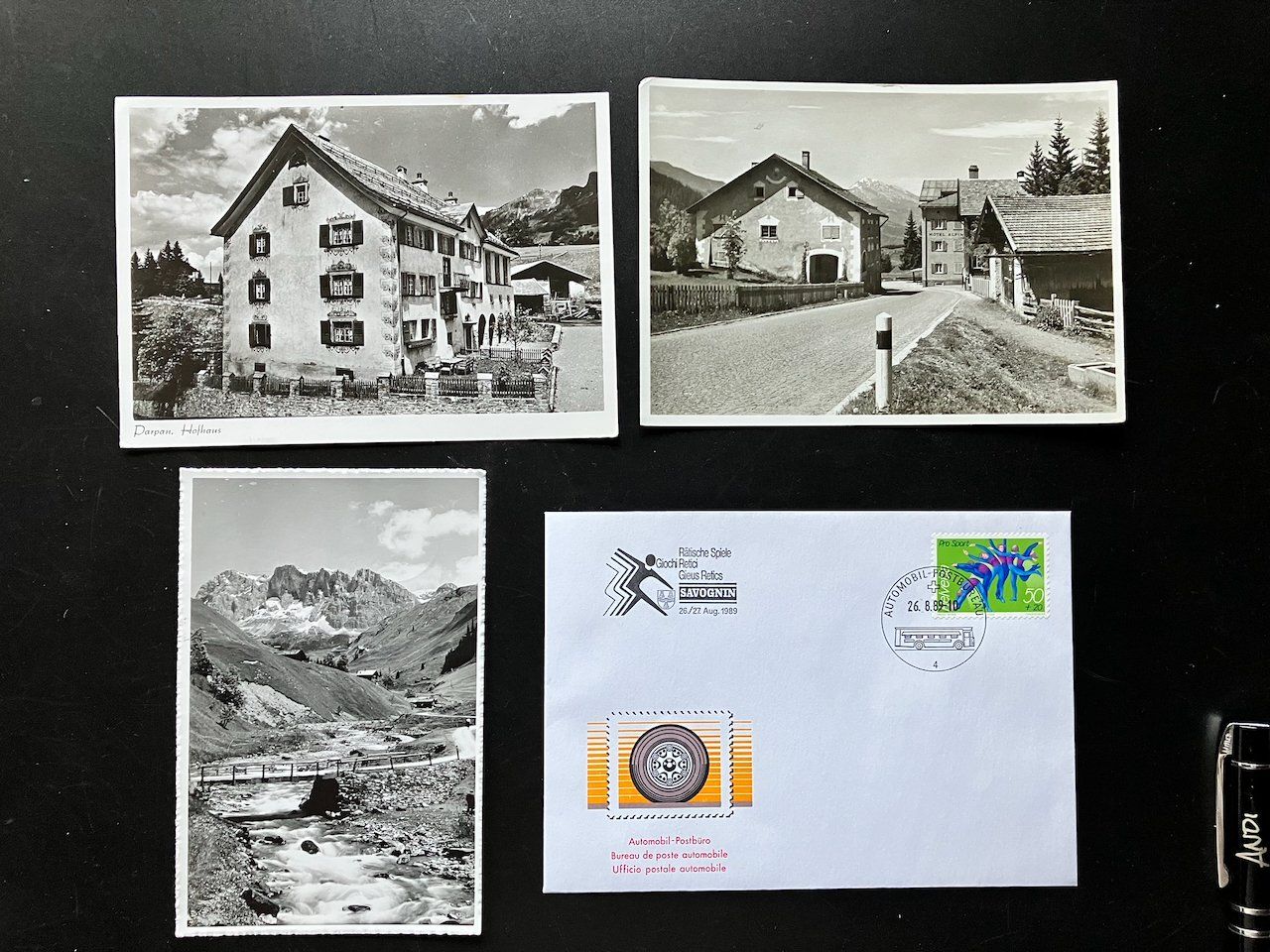 Ansichtskarten: Graubünden mit Ansichtskarten 1945 – Gebraucht aus Nesslau von zueri6