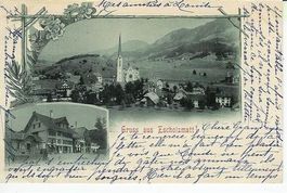 Escholzmatt LU Gruss 2 Bild AK 1902 sehr gut erhalten