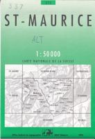 Carte topographique -272-St-Maurice-50'000-1992