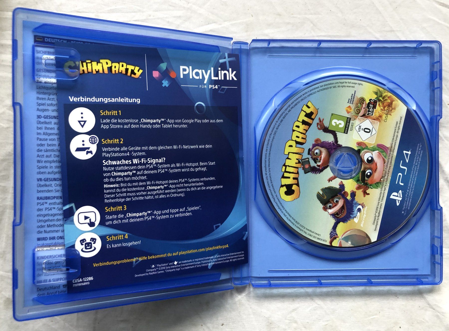 Giochi: PS4 - CHIMPARTY – Usato da Schaffhausen venduto da durruti 1