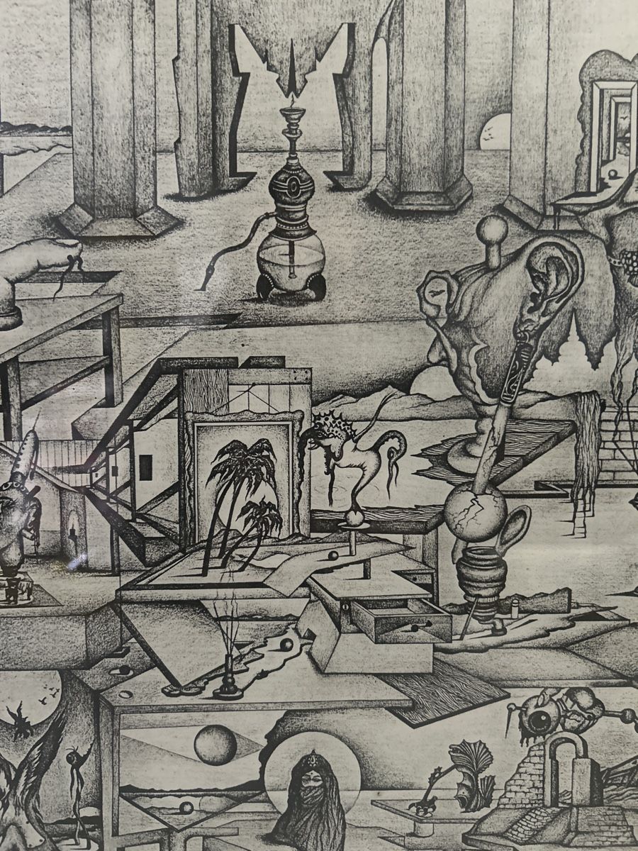 Grafica & Litografie: Surreale Grafik "Metamorphose", gerahmt – Usato da Glarus venduto da KunstWerkEr-LS87 3