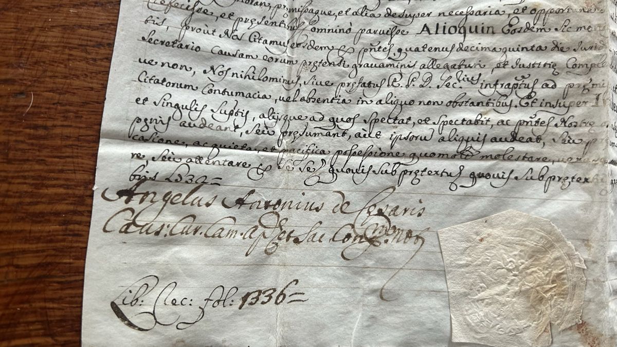 Dokumente: Pergament Handschrift Vertrag antik 18. Jh. – Gebraucht aus Riedholz von Frettchen63 3