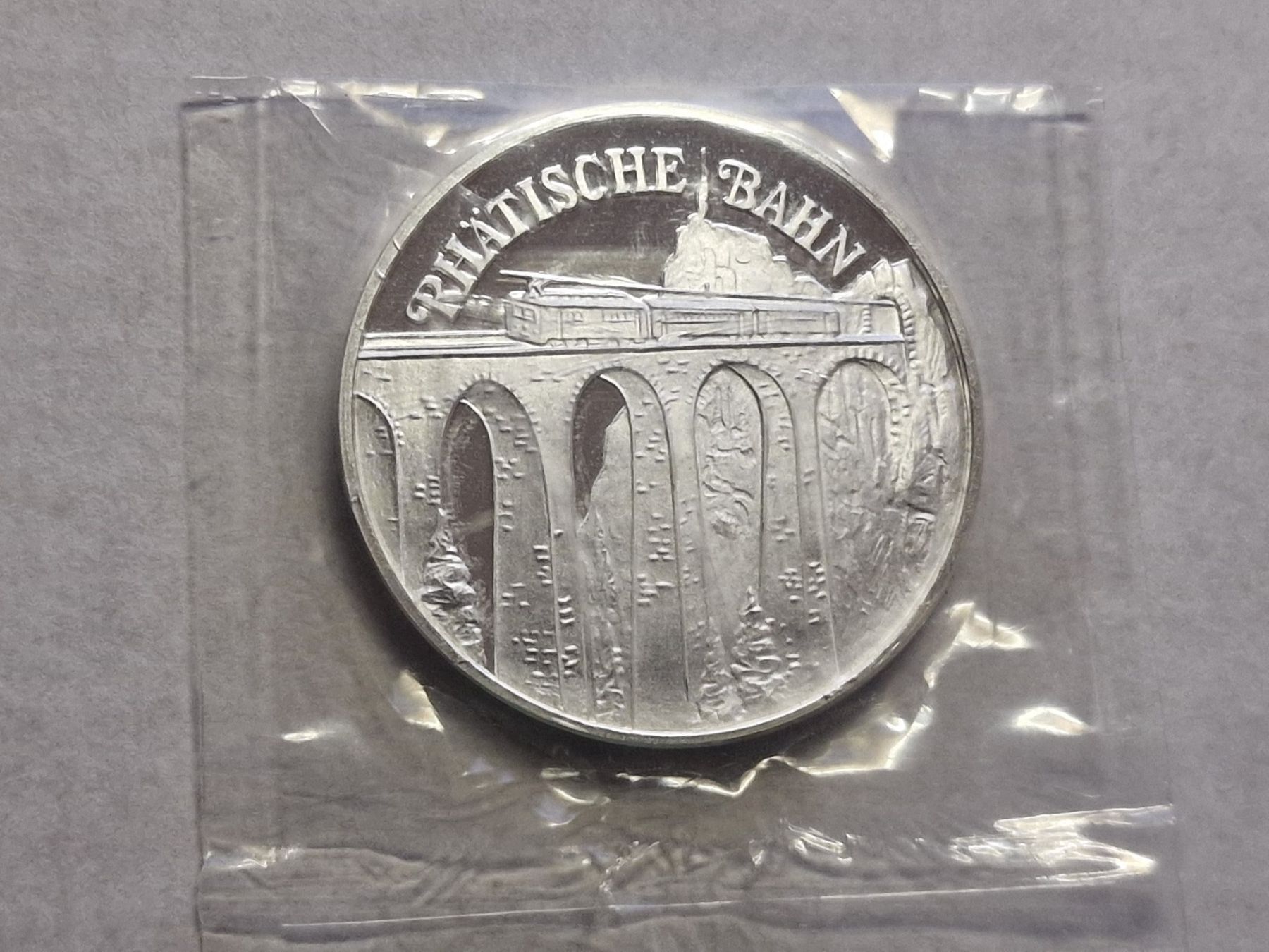 Medaglie: Silbermedaille 999.9 Rhätische Bahn. – Nuovo (secondo la descrizione) da Zürich venduto da Moreira01 2