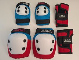 187 Killer Pads Protektoren Set Six Pack Knie Ellenbogen S/M