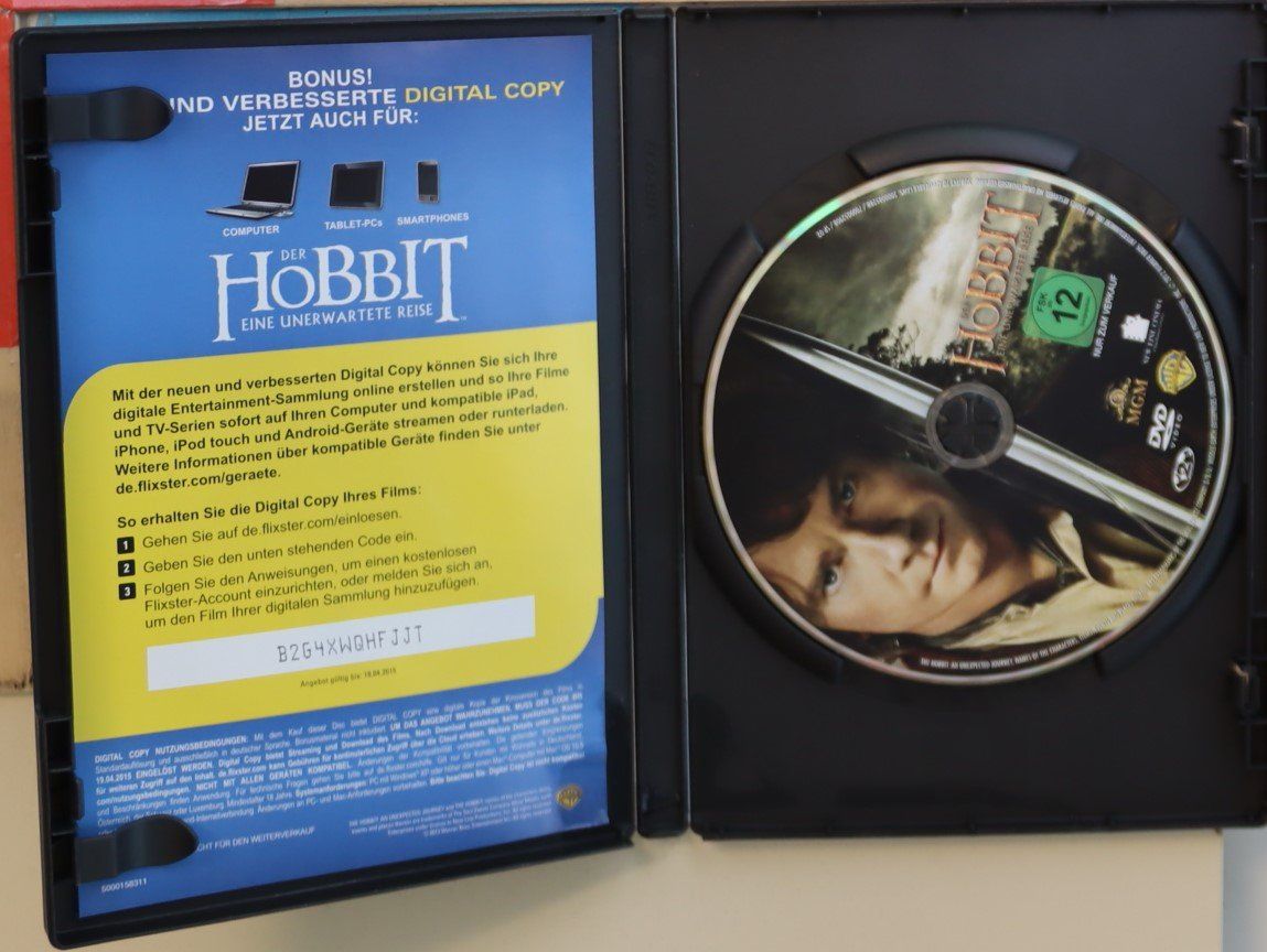 Tutti i DVDs: Der Hobbit eine Unerwartete Reise – Usato da Luzern venduto da CONTENTI 1