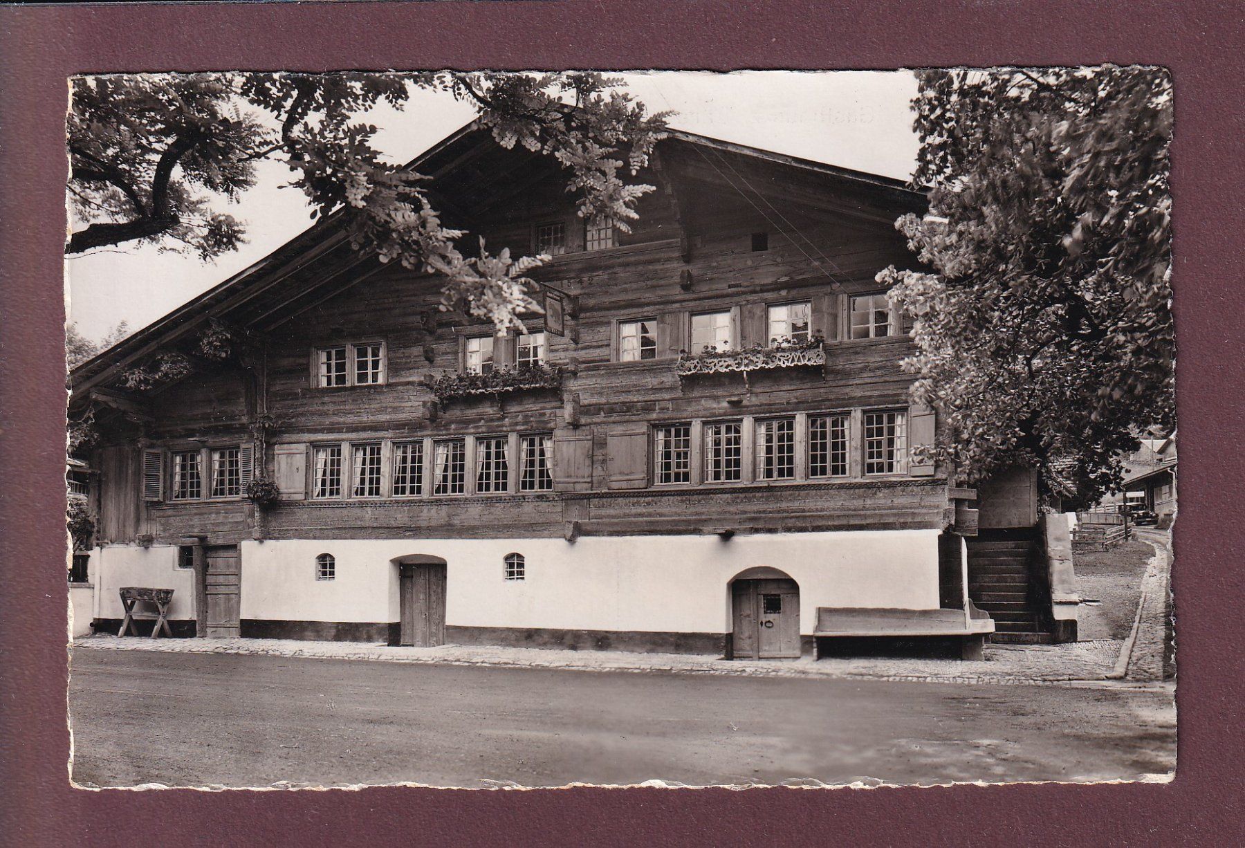 Cartoline postali: REICHENBACH - Gasthaus z. Bären - 1948 – Usato da Pully venduto da nicecards