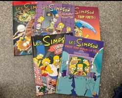 Un lot de 6 bandes dessinées Les Simpson en français neuves