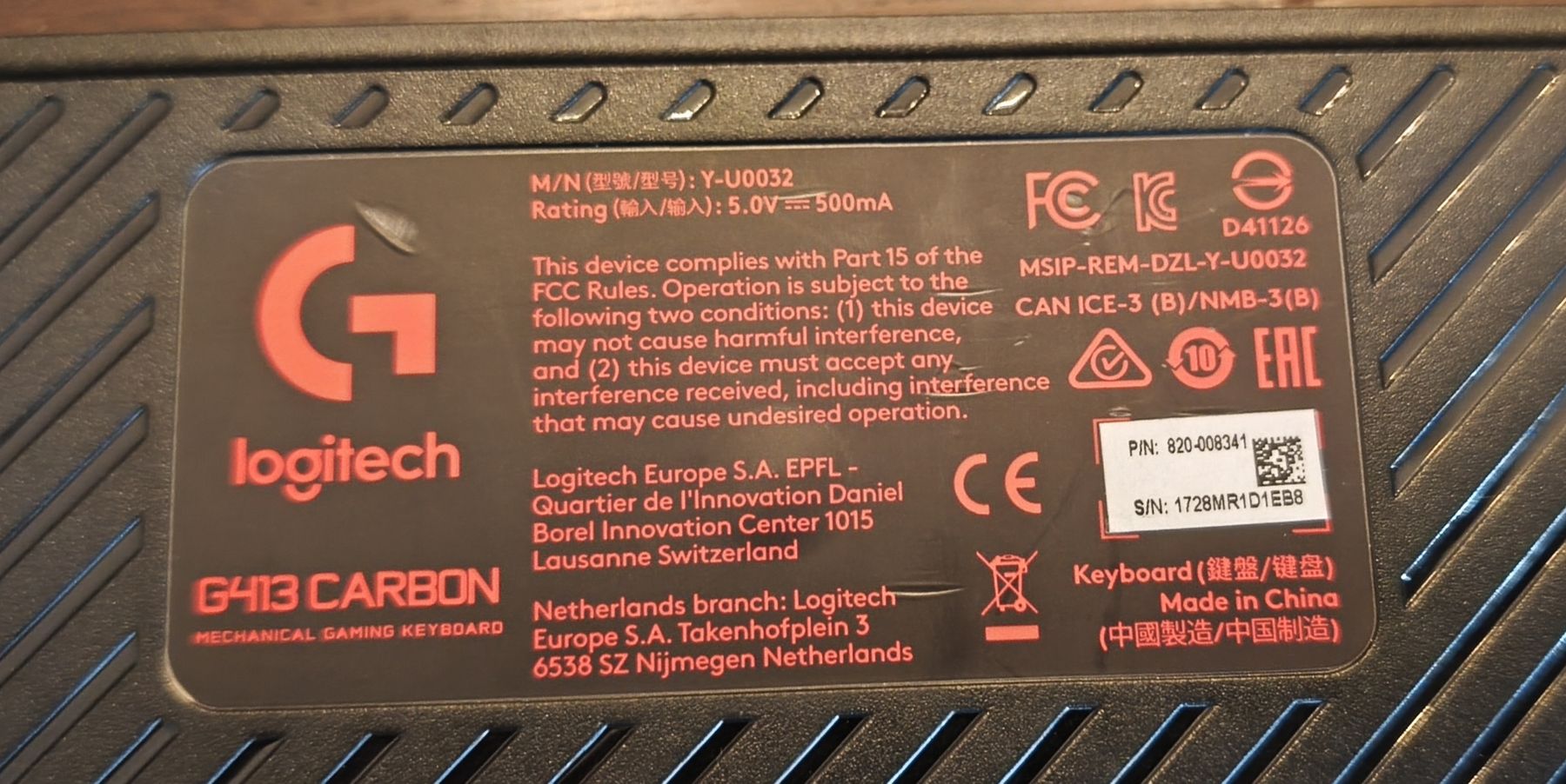 Logitech Tastaturen: Tastatur Logitech G413 – Gebraucht aus Suhr von ste_s7w5 2