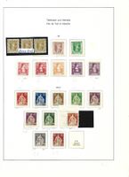 Timbres suisses Fils de Tell et Helvetia