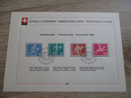 Feuille de collection n° 177 - 180  250.--