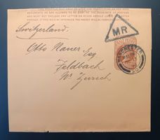 ENGLAND, Zeitunsumschlag, MANCHESTER nach ZÜRICH 1896