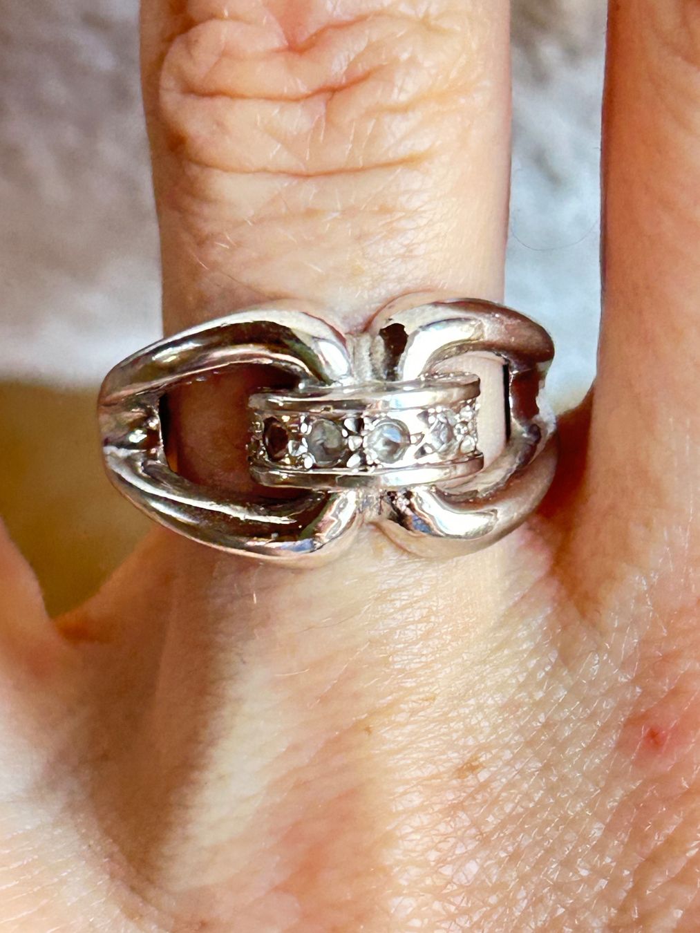 Ringe: Vintage Ring mit Strass-Steinen (Grösse 56) – Gebraucht aus Laufen von Bellebellezza 1