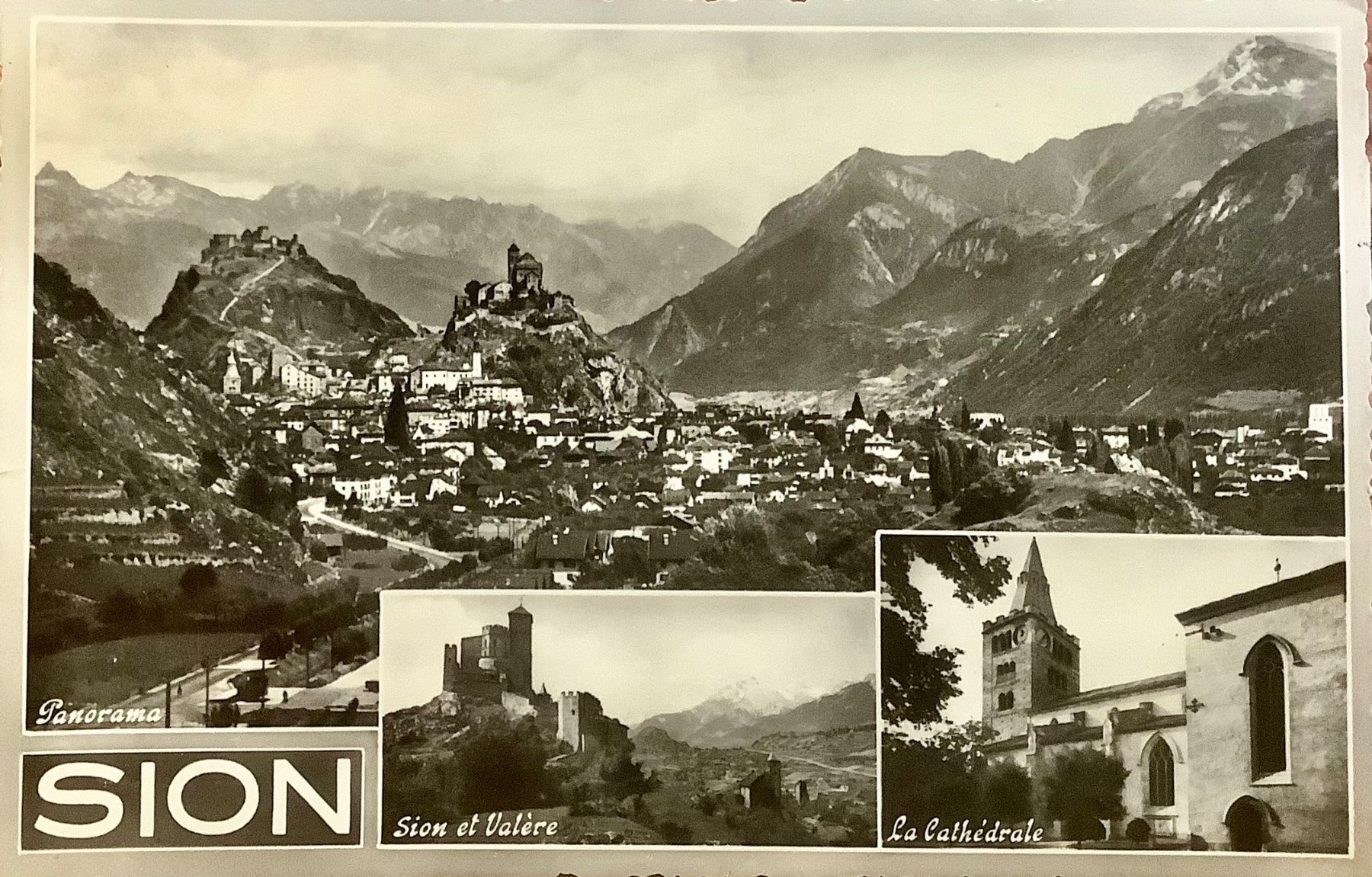 Ansichtskarten: SION Sitten - Panorama - Mehrbild – Gebraucht aus Root von ENGLAND-TREASURES 1