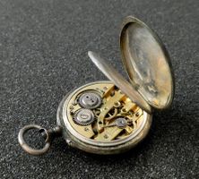 Taschenuhr Avance Retard 800 Silber punziert Sackuhr