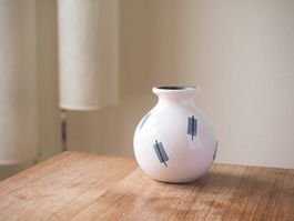 1950s Vase vintage mid century Keramik DDR VEB Haldensleben