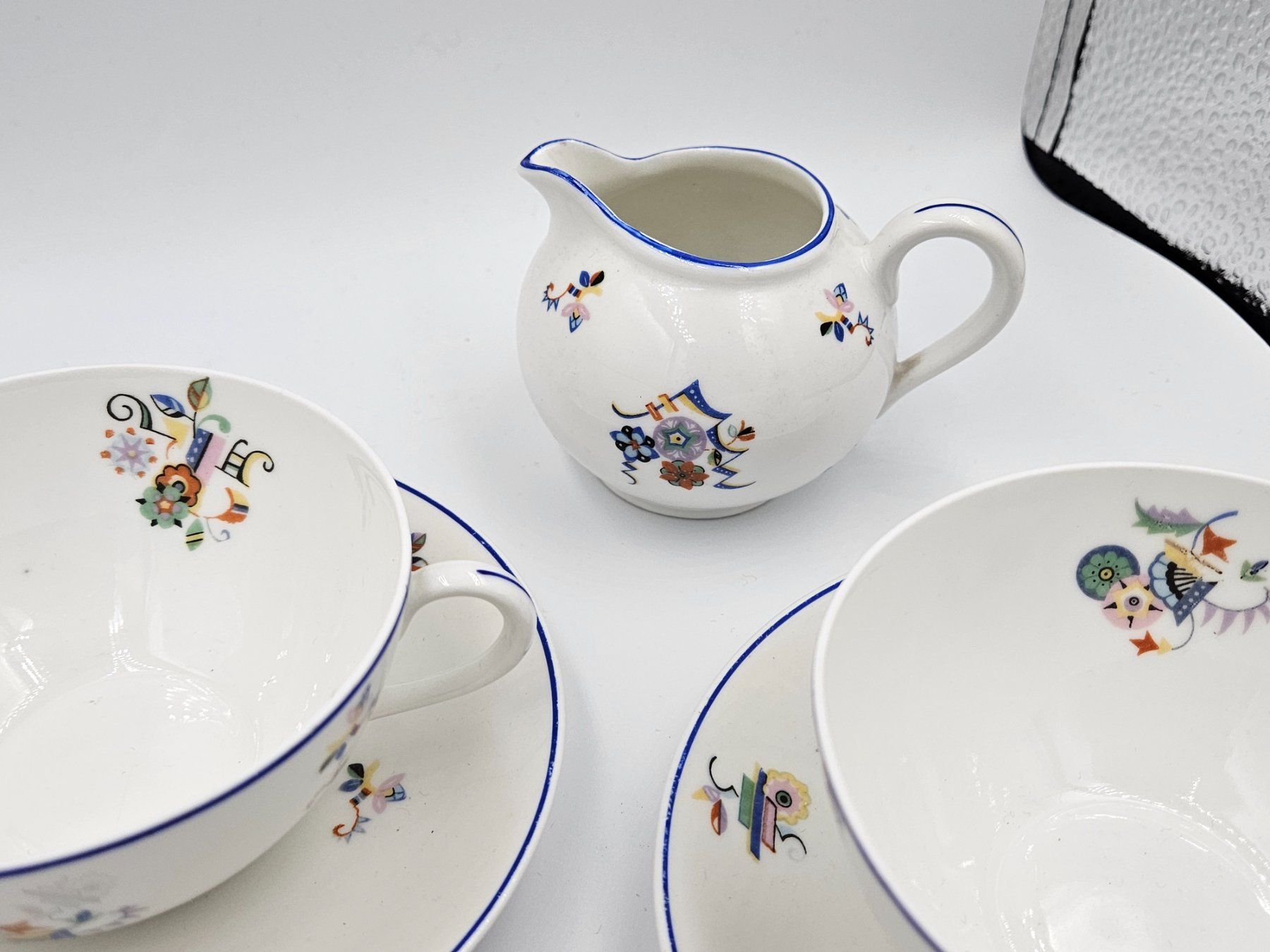 Set di piatti: Jugendstil Set Teetassen Langenthal 1925 - 1933 – Usato da Schwarzenburg venduto da Unterwahlern 2