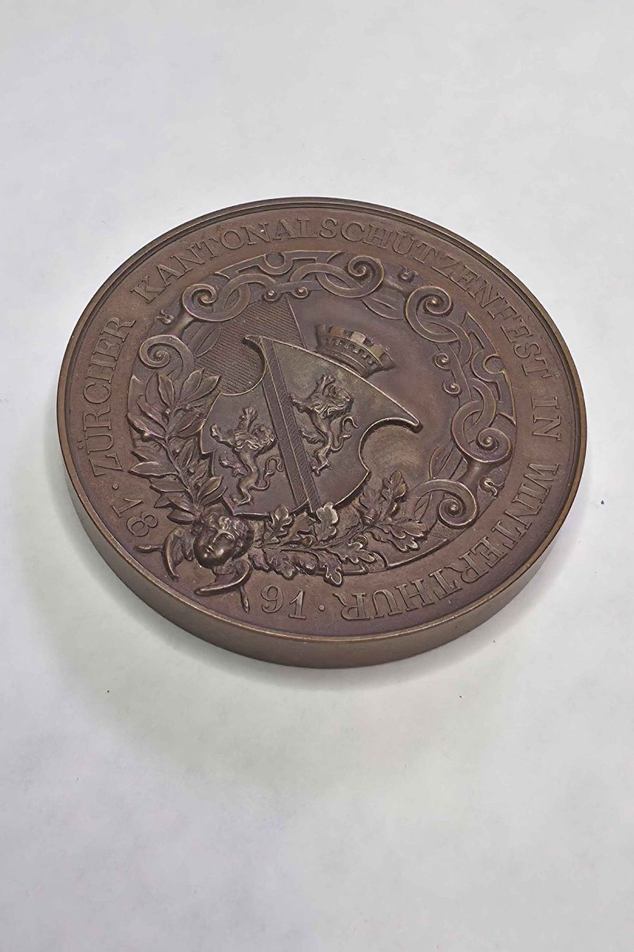 Medaillen: Schützenfest Winterthur 1891 – Neu (gemäss Beschreibung) aus Filzbach von Cschufi 2