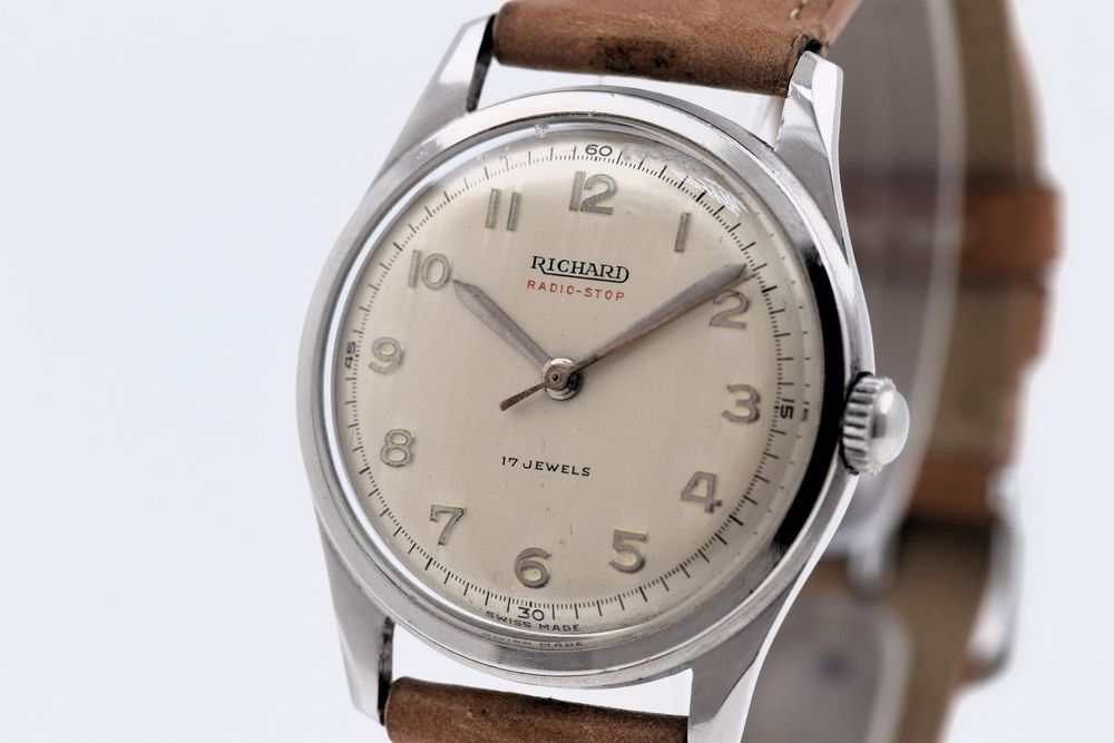 Richard Radiostop Vintage Sammleruhr Kaliber Phenix 132SC